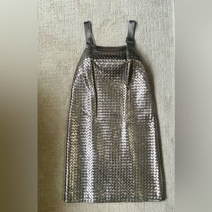 Bottega Veneta Metallic Woven Leather Dress
